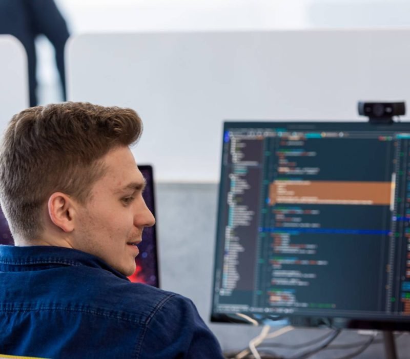 developer in cosmohub coworking space sarajevo in bosnia and herzegovina focused IT developer in cosmohub coworking space sarajevo